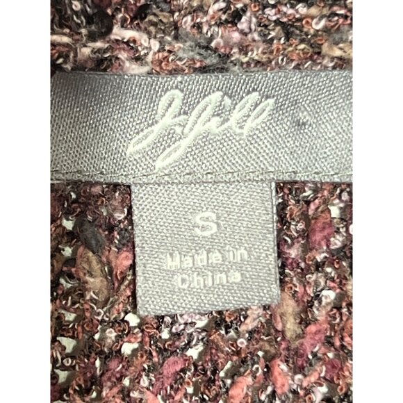 J. Jill Womens S Marbled Knit V-Neck Cardigan Sweater  Single  Button Closure - Picture 2 of 10